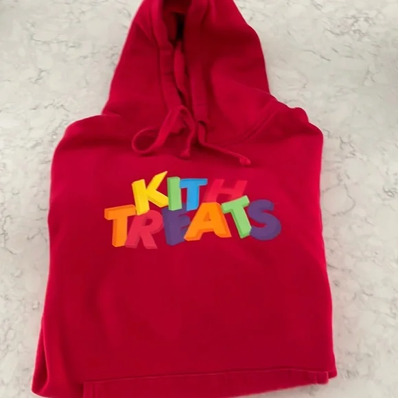 Kith Shirts Kith Treats Rare Red Hoodie Size Large Poshmark